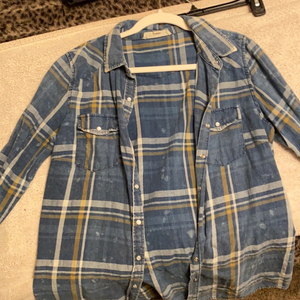 Distressed flannel
